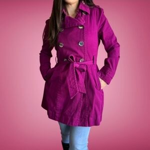 Select (UK) Cranberry Trench/ Peacoat Size 14 (UK) 12 (US)